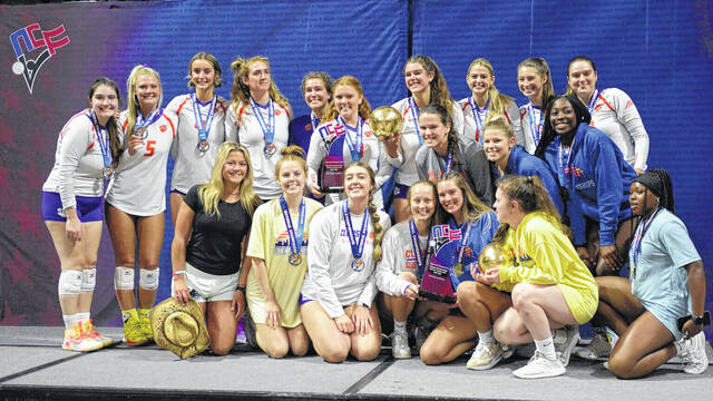 Both womens club volleyball teams won national championships for Clemson on April 15 in Kansas City, Missouri.
                                 Courtesy photo