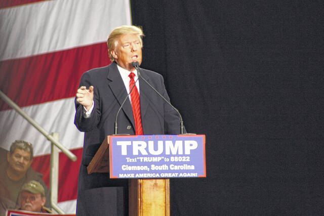 Trump rally at the T. Ed Garrison Arena in Clemson. 2016.
                                 Kasie Strickland | The Sentinel-Progress