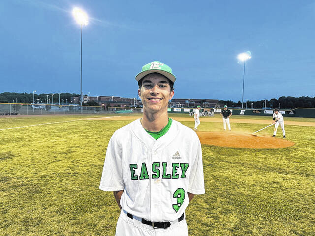 Senior Brayden Bryson helped pitch Easley to a 4-3 victory over Aiken in the opening game of the 4A State Playoffs.
Jeff Holt | The Easley Progress