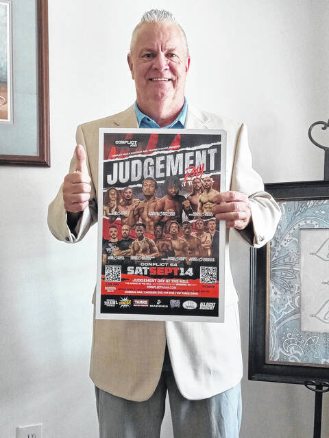 The Voice of the Carolinas Bill Hazelwood will be announcing from inside the cage at Judgement Day at the Mill on Saturday. At least 15 fights of high-level MMA are scheduled.
                                 Submitted Photo