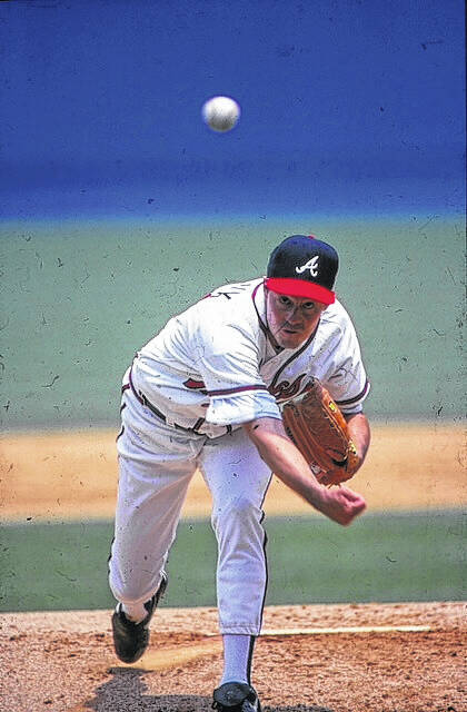 Greg Maddux delivers a pitch during his brilliant career with the Atlanta Braves.
                                 Photo courtesy of the Atlanta Braves