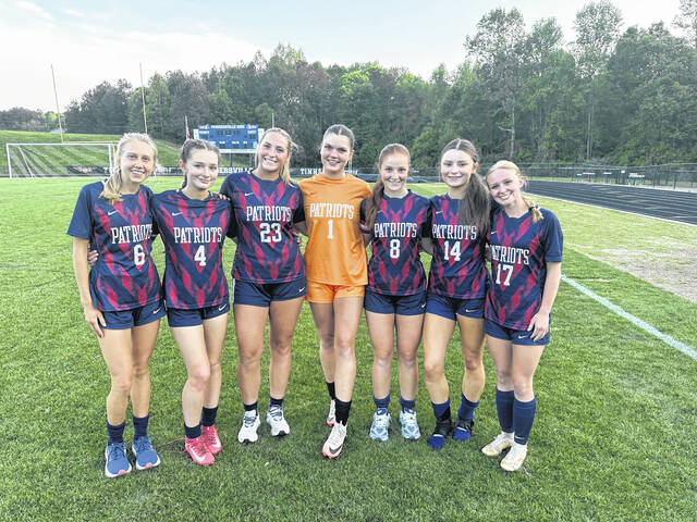 Pictured are the Powdersville High School soccer girls on Senior Night. From left, are: Julia McConnell, Paige Cousins, AJ Irby, Emma Kate Latham, Cassidy Caldwell, Erin Standish-MacDonald and Anna Lou Bloomer.
Jeff Holt | The Easley Progress