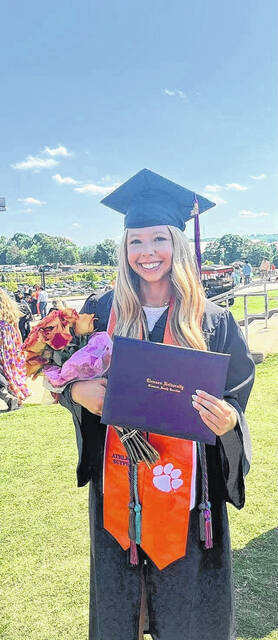 Rileigh Williams recently graduated from Clemson University.
                                 Jeff Holt | The Easley Progress
