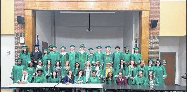 Pictured are some of the graduating seniors last week at Easley High School.
                                 Photo Submitted