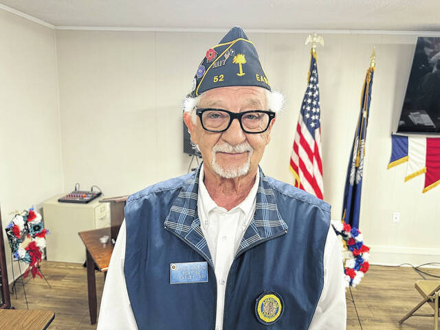 Pictured is Gary Hinton after being named the new Commander of the Easley American Legion.
Jeff Holt | The Easley Progress