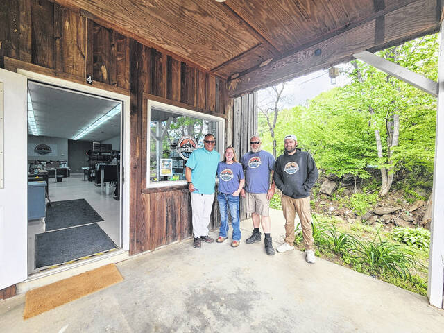 LSC recently received three grants to support disaster recovery and unmet needs assistance for survivors of Hurricane Helene. Shown here are LSC Disaster Case Manager Jose Valdez and colleagues from Rebuilding Hollers, an LSC partner organization in Yancey County, North Carolina. (Courtesy photo).