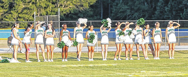 The EHS cheerleaders.
Mark Beery | The Easley Progress