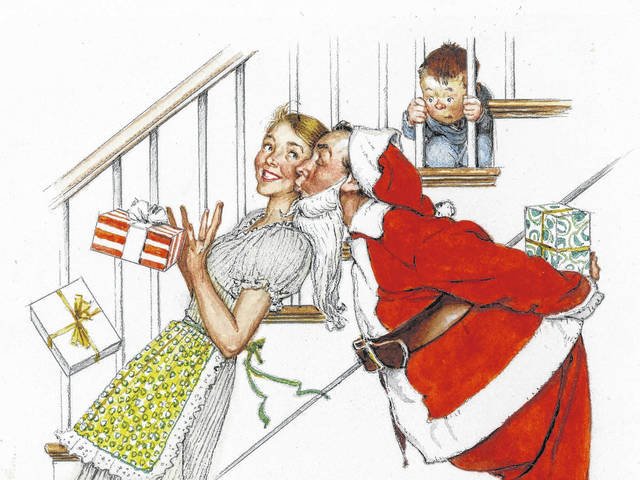 Rockwell produced 29 Christmas covers as well as greeting cards.
                                 Courtesy photo