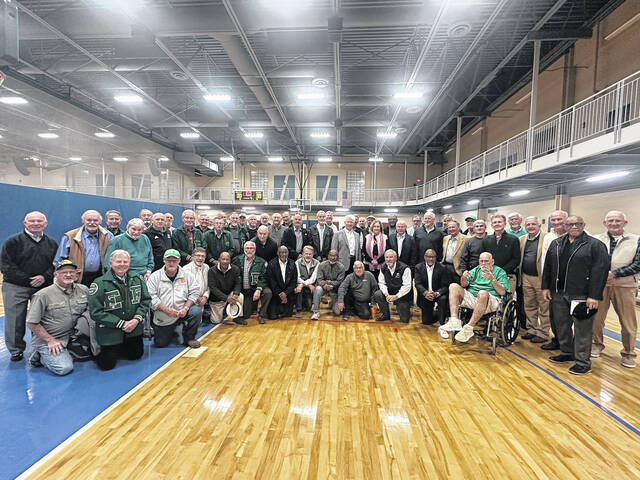 Pictured are all of the former Easley High School football players from the Larry Bagwell era of 1967-72.
                                 Jeff Holt | The Easley Progress