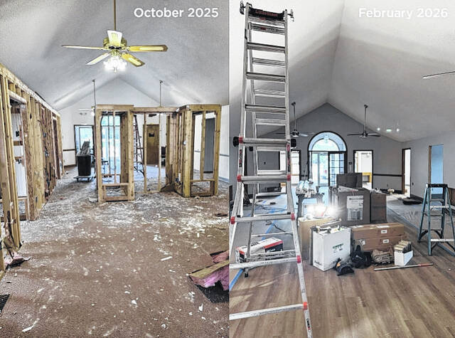 Terry Hall progress. (Courtesy photo).