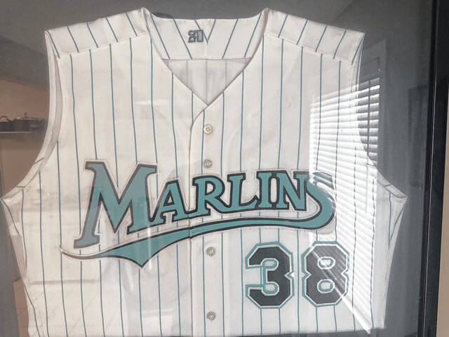 Pictured is the Florida Marlins of Easley High School graduate Rob Stanifer.