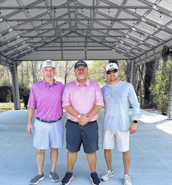 Pictured are the ones leading the way for The Bell Short Course - Coby Gambrell (owner), Jeff Evatt (Director of Golf) and Jon Guenthner (owner). This popular par 3 course is just 25 minutes from Easley.
Jeff Holt / The Easley Progress